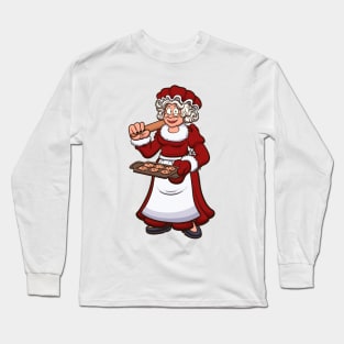 Mrs. Claus With Cookies Long Sleeve T-Shirt